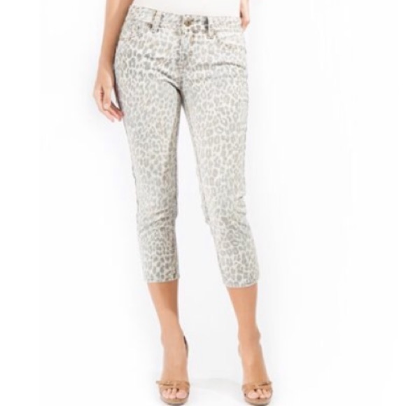 Jordache Pants - Jordache Leopard Print Skinny Crop Pants